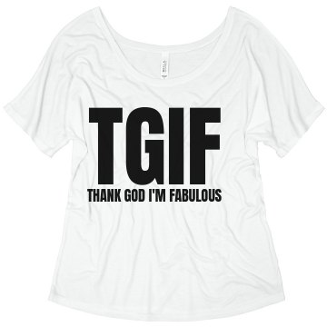 I'm Fabulous Misses Bella Flowy V-Neck Half-Sleeve Tee