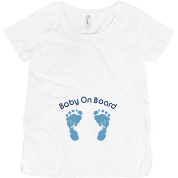Baby Feet On Board Maternity LA T Sportswear Tee