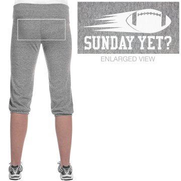 Sunday Football Yet? Junior Fit Soffe Fleece Capri