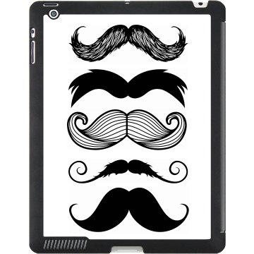 Mustache iPad Case Black iPad Smart Cover