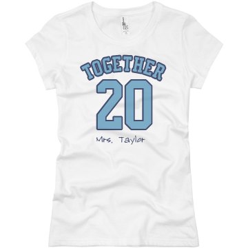 Mrs And Mr Tee Junior Fit Basic Bella Favorite Tee