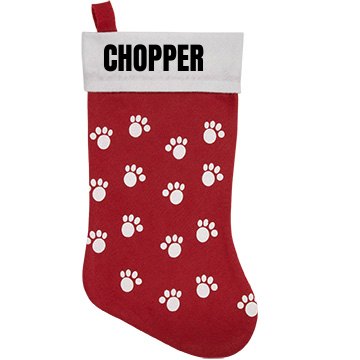 Chopper Pet Stocking Personalized Pet Stocking