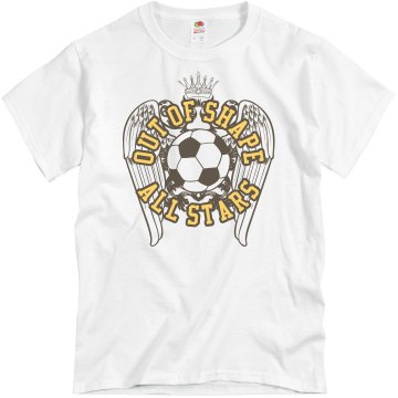 Out of Shape All Stars Unisex Basic Gildan Heavy Cotton Crew Neck Tee