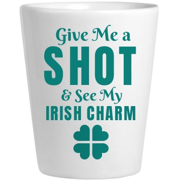 Irish Charm Shot Glass Ceramic Shotglass