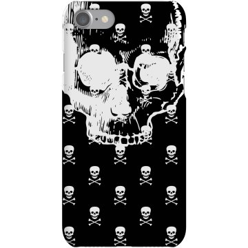 Skull iPhone Case Plastic iPhone 5 Case Black
