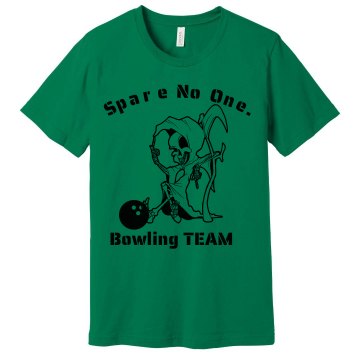 Spare No One Bowling Tee Unisex Gildan Heavy Cotton Crew Neck Tee