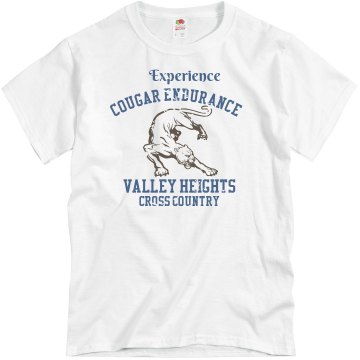 Mascot Cross Country Tee Unisex Basic Gildan Heavy Cotton Crew Neck Tee