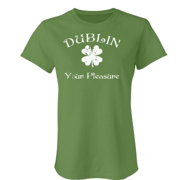 Dublin Your Pleasure Junior Fit Bella Crewneck Jersey Tee