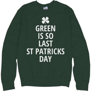 Green Is So Last... Junior Fit Bella 1x1 Rib 3/4 Sleeve Raglan Tee