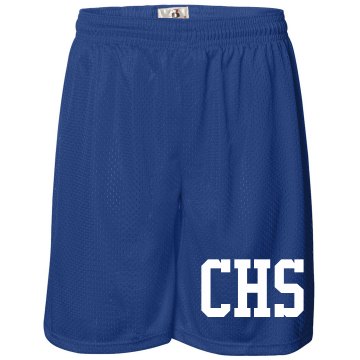School Initial Shorts Unisex Badger 11'' Inseam Pro Mesh Tricot Shorts