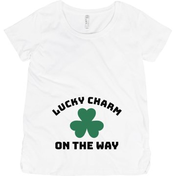 Lucky Charm On The Way Maternity LA T Sportswear Tee