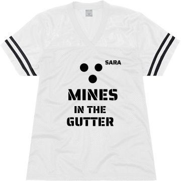 Mines In The Gutter Junior Fit Soffe Mesh Football Jersey