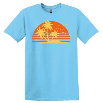 Tropical Sun Unisex Gildan Heavy Cotton Crew Neck Tee