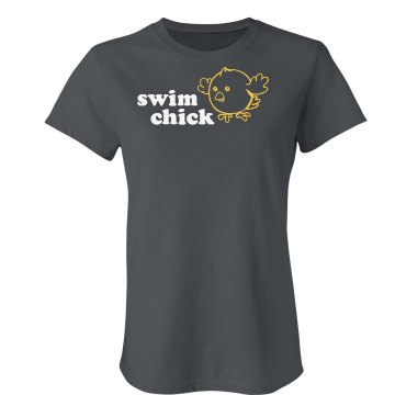 Swim Chick Junior Fit Bella Crewneck Jersey Tee