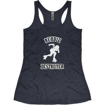 Derby Girl Tank Junior Fit Bella Triblend Racerback Tank