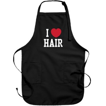 I Love Hair Port Authority Adjustable Full Length Apron