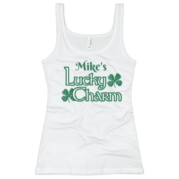 Mike's Lucky Charm Junior Fit Bella Sheer Longer Length Rib Tank Top