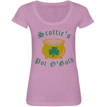Scottie's Pot O' Gold Junior Fit Bella Sheer Longer Length Scoopneck Tee