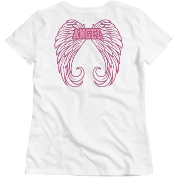 Angel Wings T-shirt Misses Relaxed Fit Basic Gildan Ultra Cotton Tee