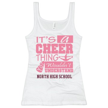 Wouldn't Understand Cheer Junior Fit Bella Sheer Longer Length Rib Tee