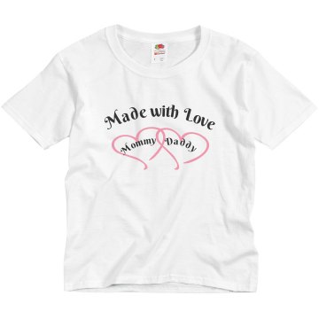 Made With Love Youth Basic Gildan Heavy Cotton Crew Neck Tee