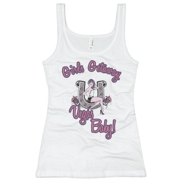 Girls Getaway Tank Junior Fit Basic Bella 2x1 Rib Tank Top