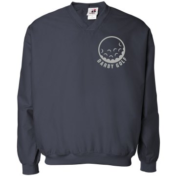 Golf Ball On Chest Badger Sport Microfiber Windshirt
