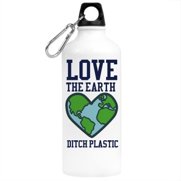 Ditch Plastic Bottles Aluminum Water Bottle