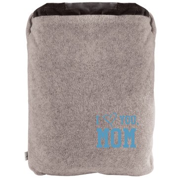I Heart You, Mom Blanket 2-in-1 Poly Fleece Pillow Blanket 