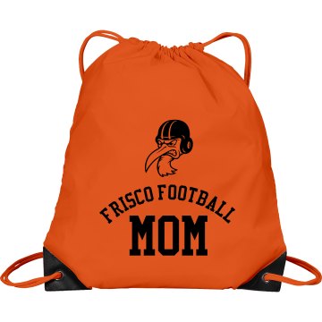 Frisco Football Mom Port & Company Drawstring Cinch Bag