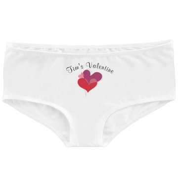 Tim's Valentine Bella Contrast Satin Trim Thong