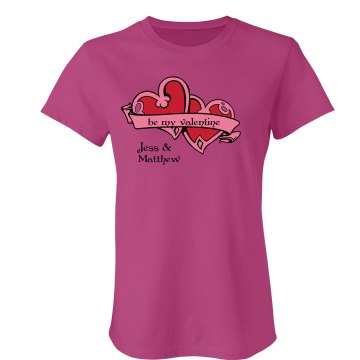 Valentine Tee Junior Fit Bella Sheer Longer Length Rib Tee