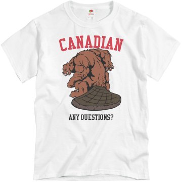 Don't Mess With Canada Unisex Basic Gildan Heavy Cotton Crew Neck Tee