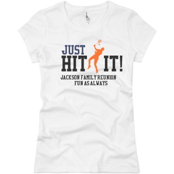 Badminton Family Reunion Junior Fit Basic Bella Favorite Tee