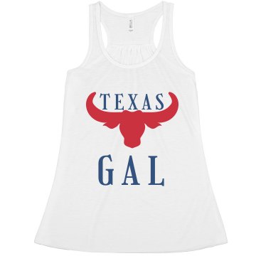Texas Gal Misses Relaxed Fit Anvil Heavyweight Tank Top
