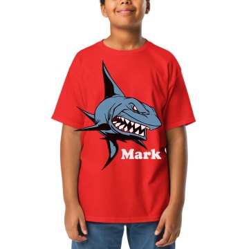 Kid's Shark Tee Youth Gildan Ultra Cotton Crew Neck Tee