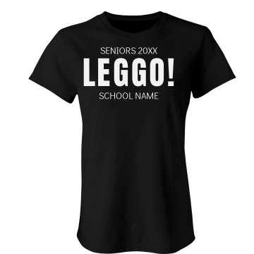 Leggo Seniors Junior Fit American Apparel Fine Jersey Tee
