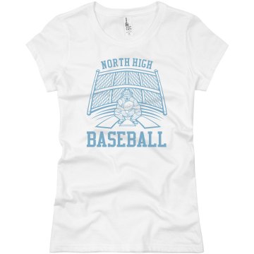 North High Baseball Junior Fit Basic Bella Favorite Tee