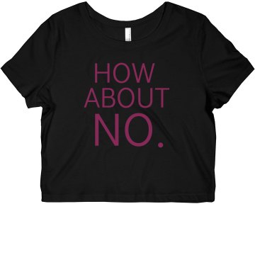 How About No Misses Bella Flowy Boxy Lightweight Crop Tee