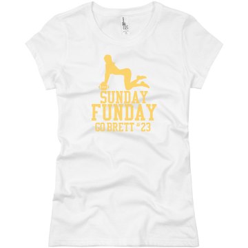Football Funday Junior Fit Brightline 3/4 Sleeve Jersey Tee