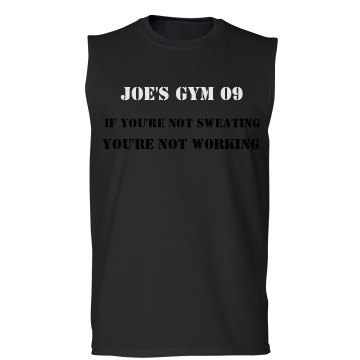 Joe's Gym Business Promo Unisex Gildan Ultra Cotton Sleeveless Tee