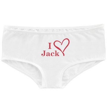 I Love Jack Bella Contrast Satin Trim Thong
