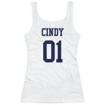 It's A Cheer Thing Junior Fit Bella Longer Length 1x1 Rib Tank Top