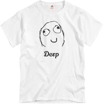 Derp Couple Tee Unisex Basic Gildan Heavy Cotton Crew Neck Tee
