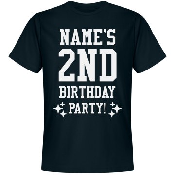 Alex's 2nd Birthday Unisex Basic Gildan Heavy Cotton Crew Neck Tee