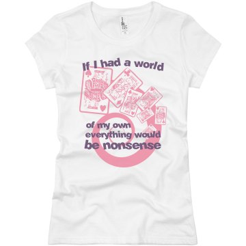 World Of Nonsense Junior Fit Basic Bella Favorite Tee