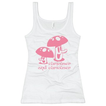 Curiouser and Curiouser Junior Fit Bella Longer Length 1x1 Rib Tank Top