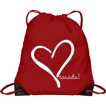Celebrate Canada Port & Company Drawstring Cinch Bag
