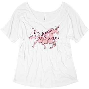 It's Just A Dream Misses Bella Flowy Lightweight Raglan Tee