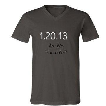 Are We There Yet? Unisex Canvas V-Neck Jersey Tee